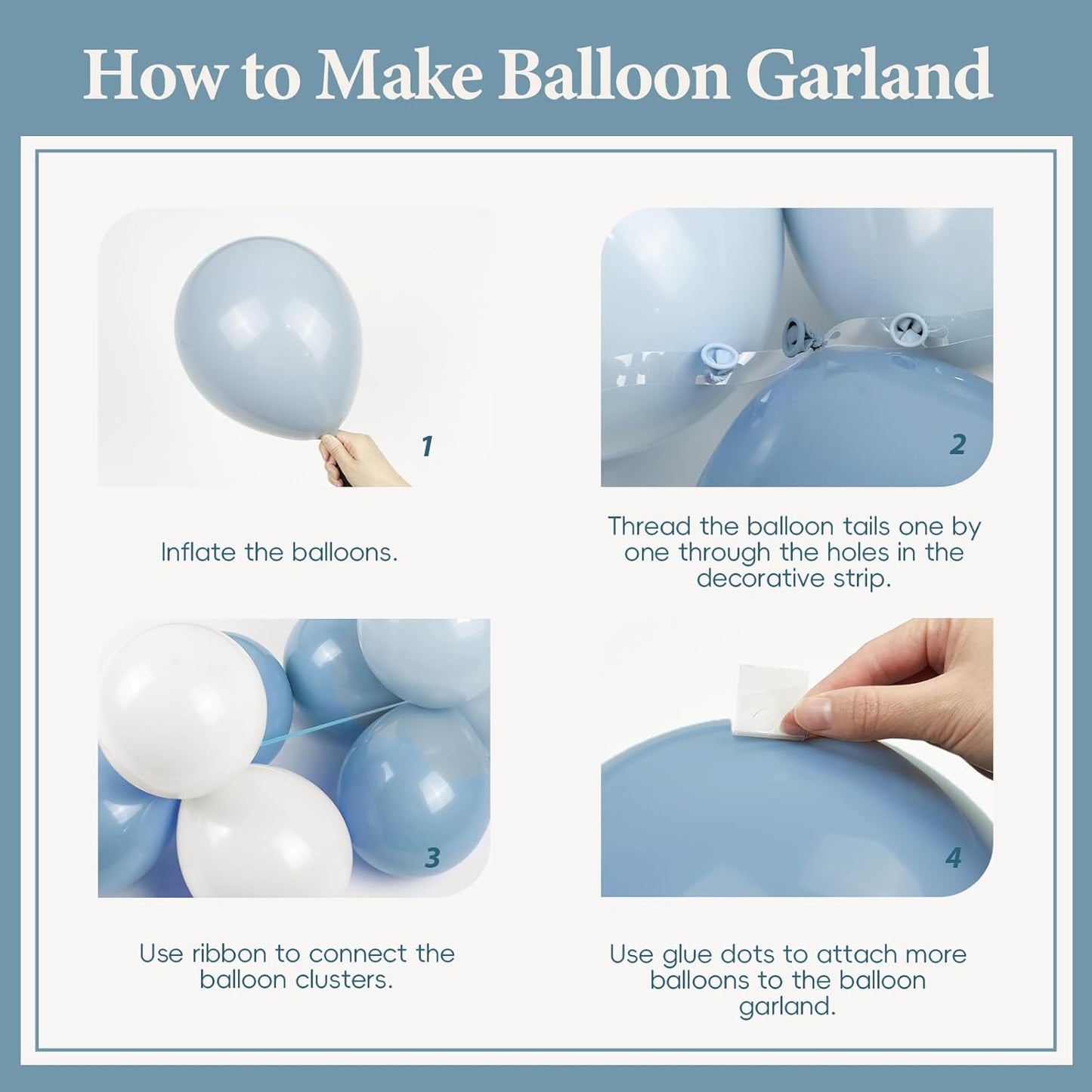 BLUE RACE CAR BALLOON GARLAND