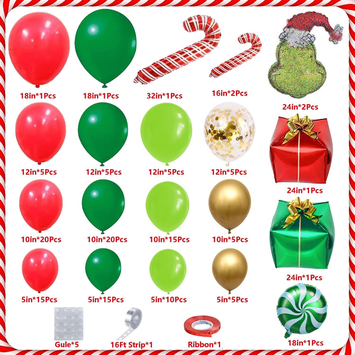 GR!NCH BALLOON GARLAND