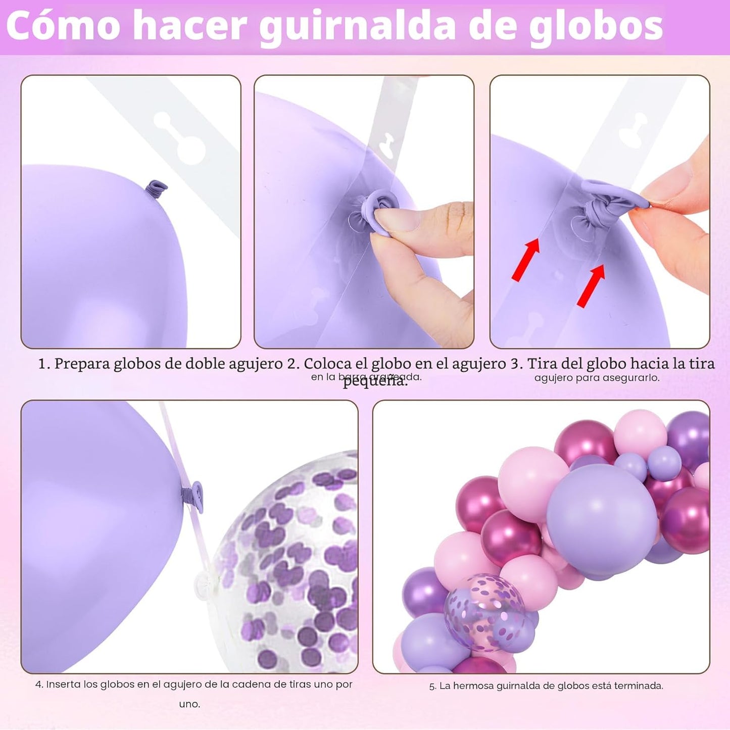 PINK & PURPLE BALLOON GARLAND