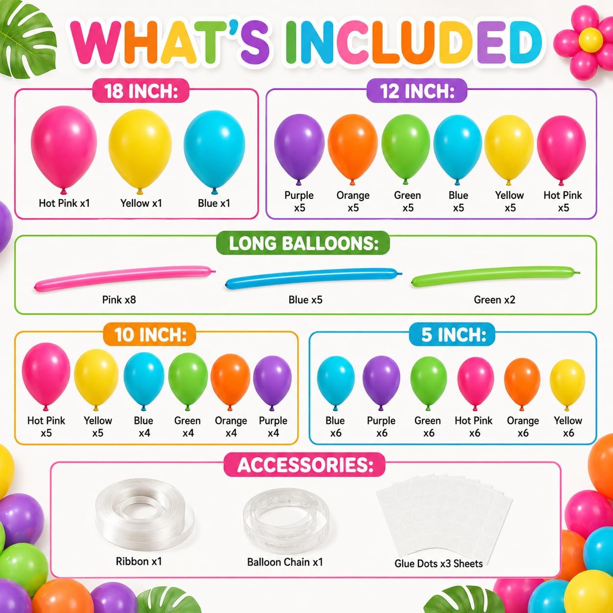 D0R4 THEME BALLOON GARLAND