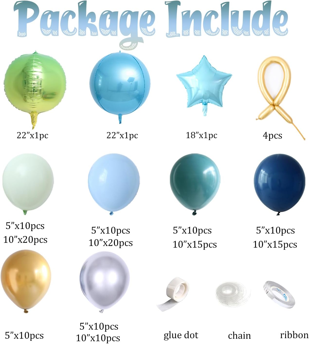 ASTRONAUT BALLOON GARLAND