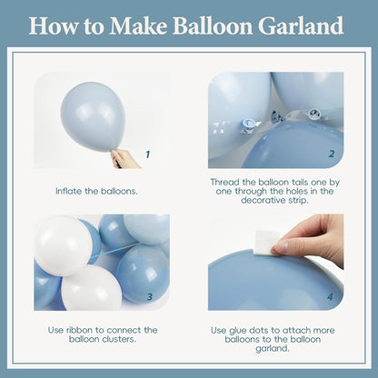 BLUE RACE CAR BALLOON GARLAND