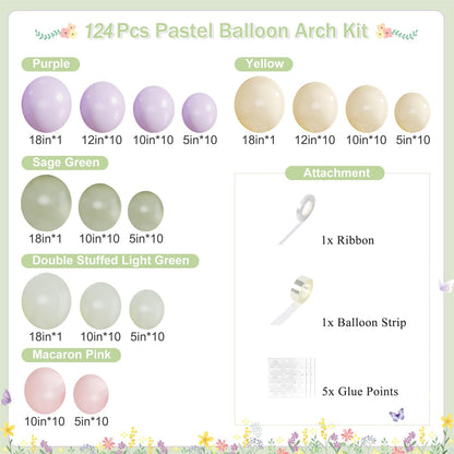 PURPLE FAIRY BALLOON GARLAND