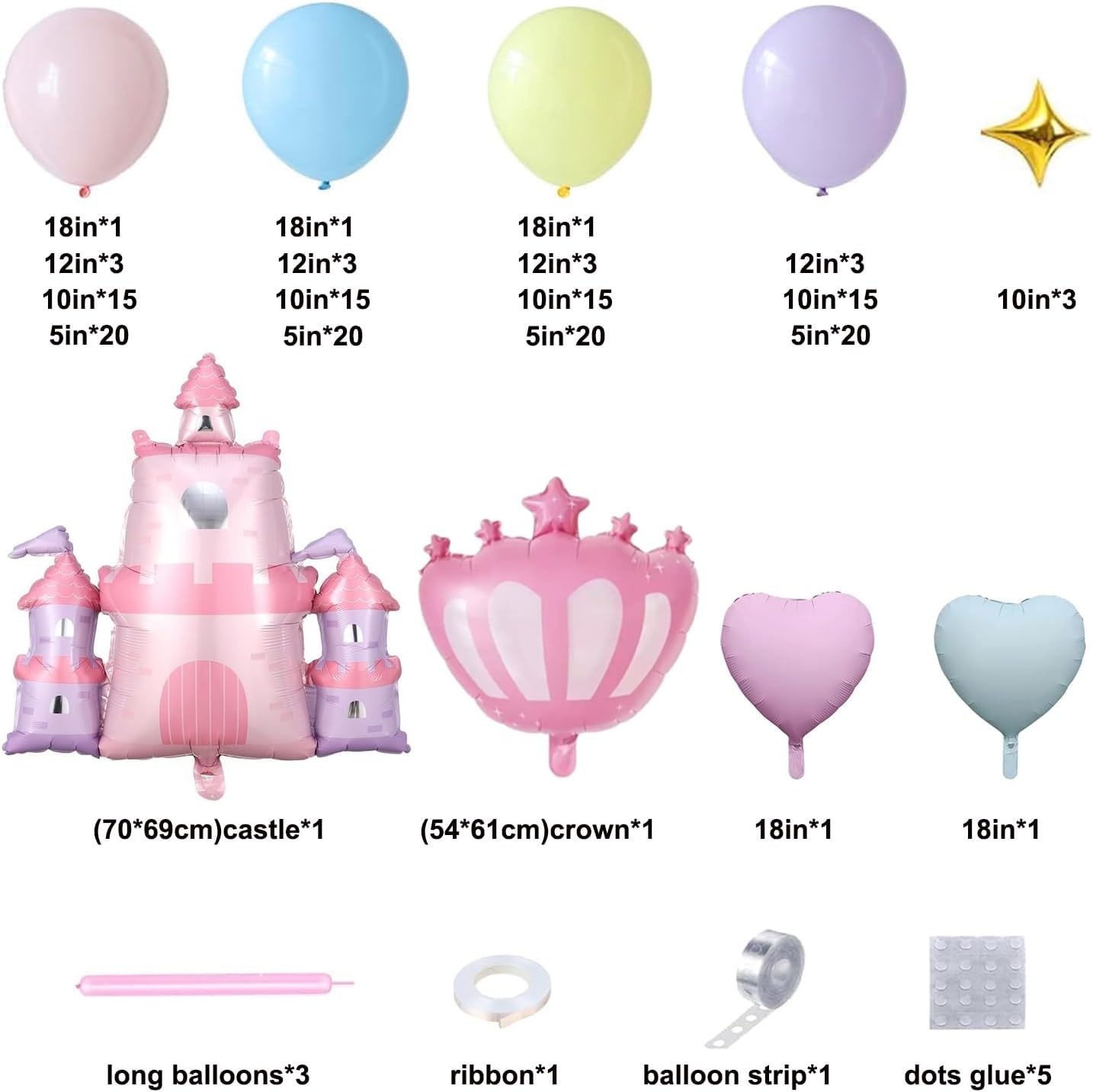 ROYAL PR!NC3SS BALLOON GARLAND