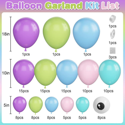 M0NST3RS BALLOON GARLAND
