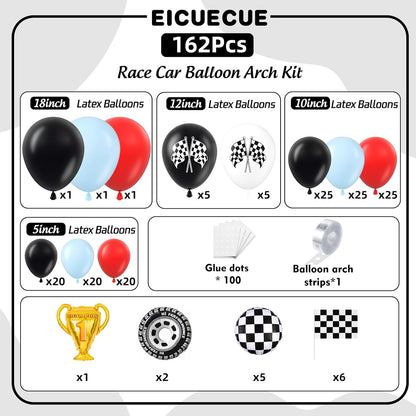 RACE RED CAR BALLOON GARLAND
