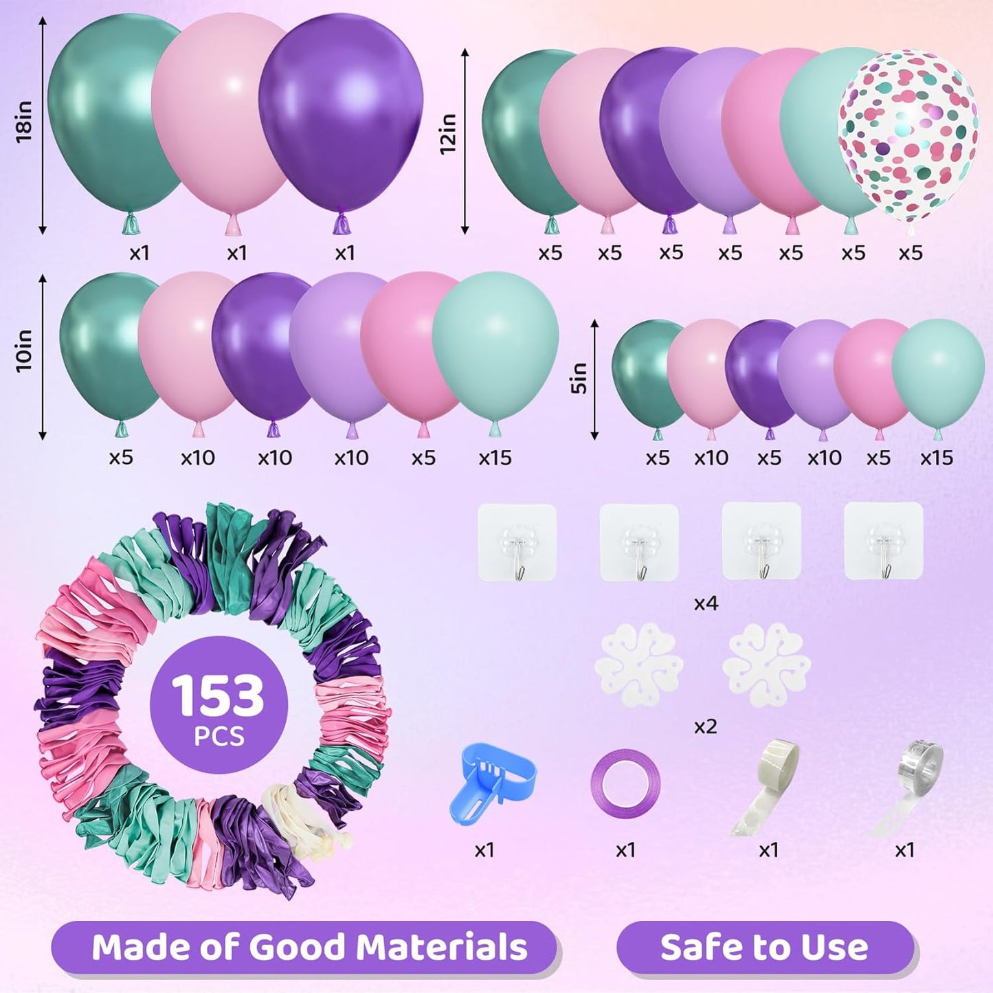 M3RMAID BALLOON GARLAND