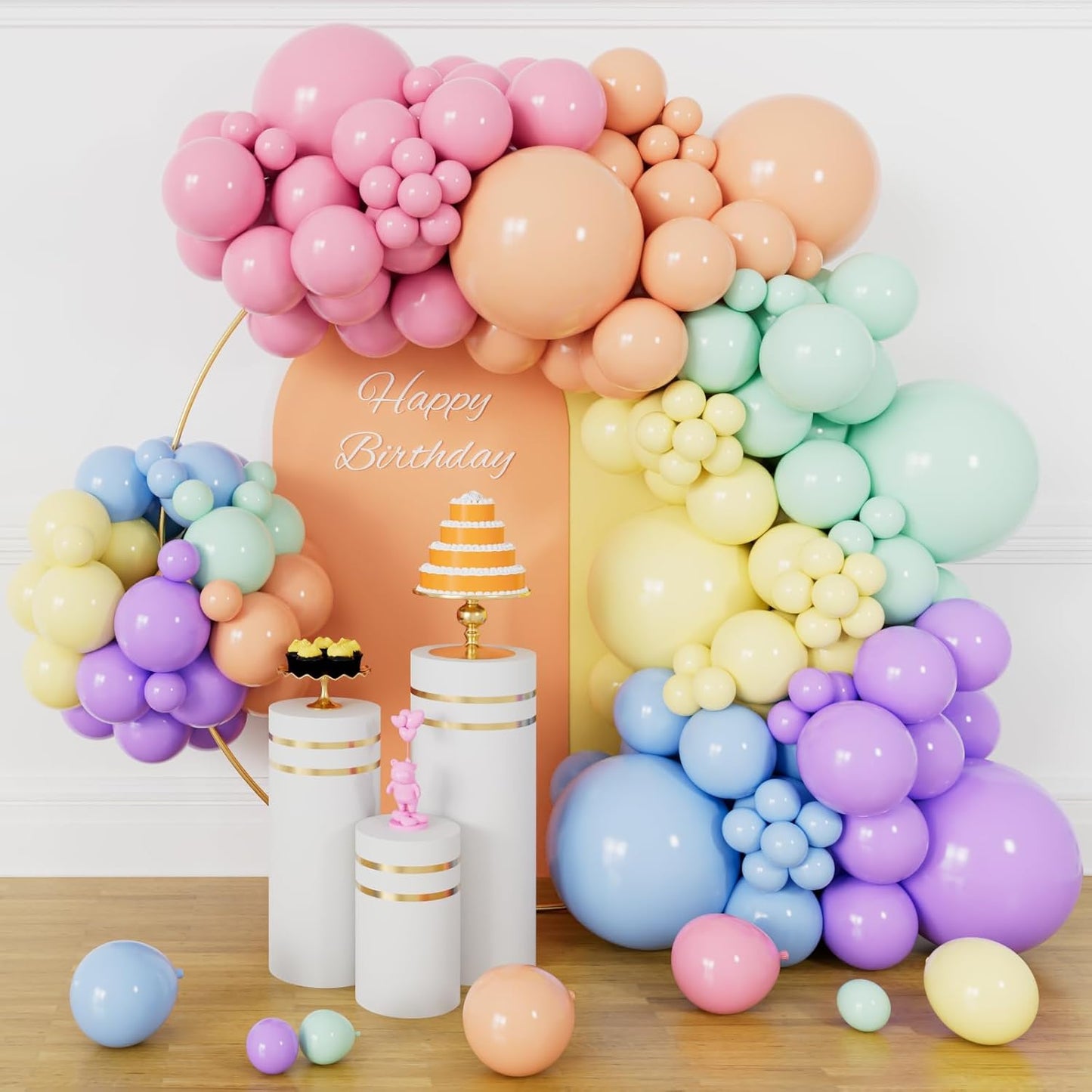 PASTEL COLORS BALLOON GARLAND
