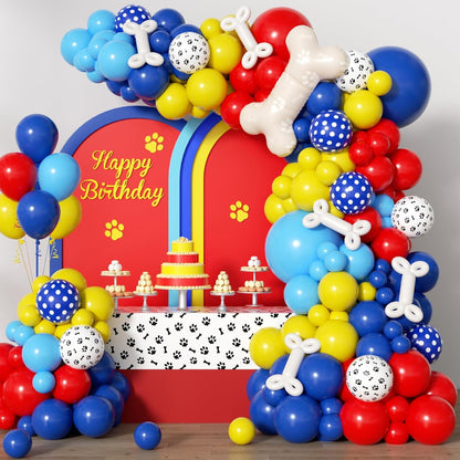 BLUE PAW-P BALLOON GARLAND