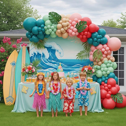 HAWAIIAN THEME BALLOON GARLAND