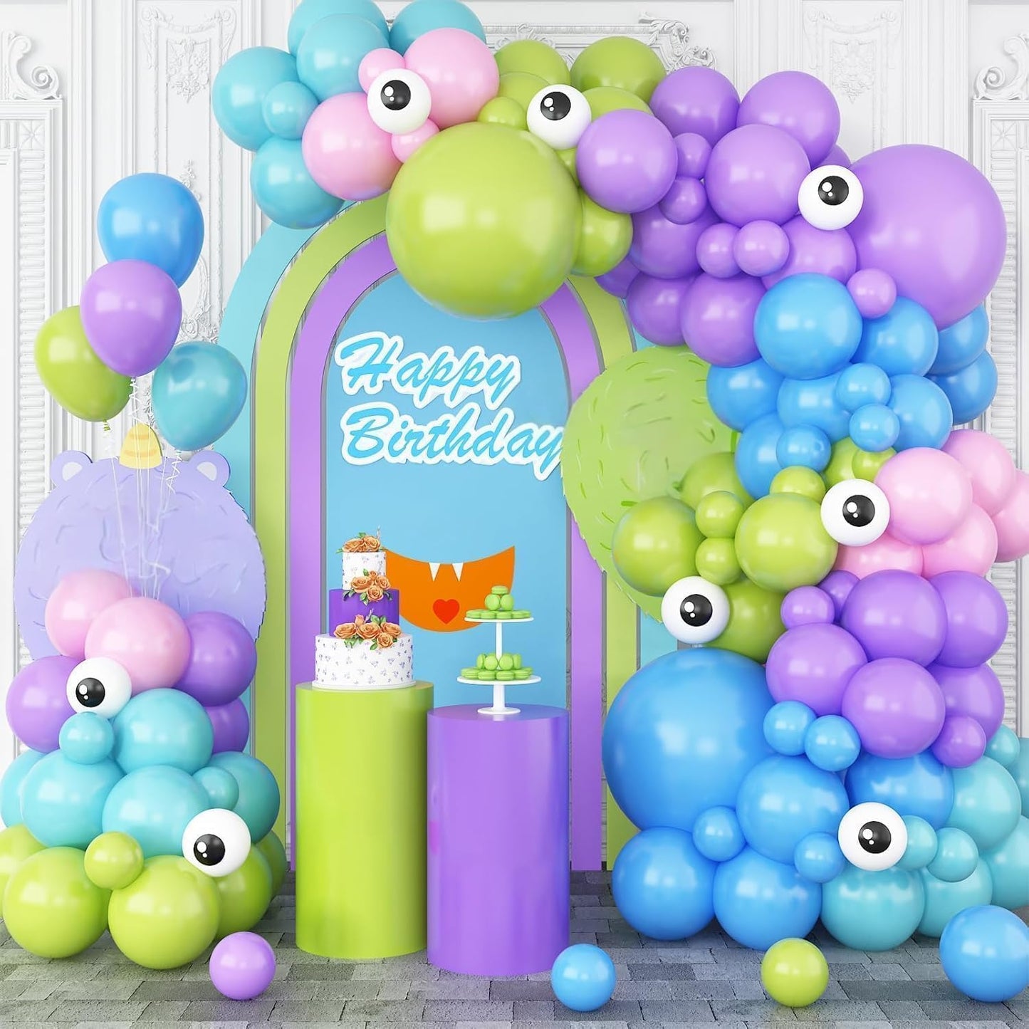 M0NST3RS BALLOON GARLAND