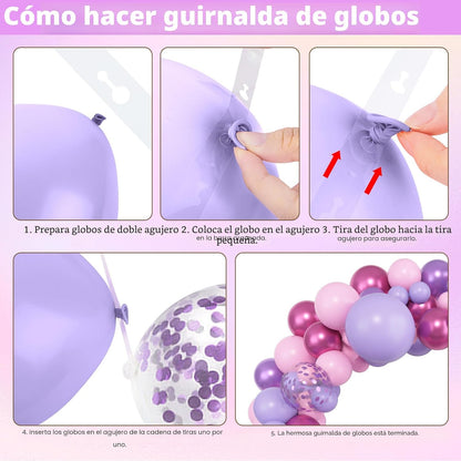 PINK & PURPLE BALLOON GARLAND