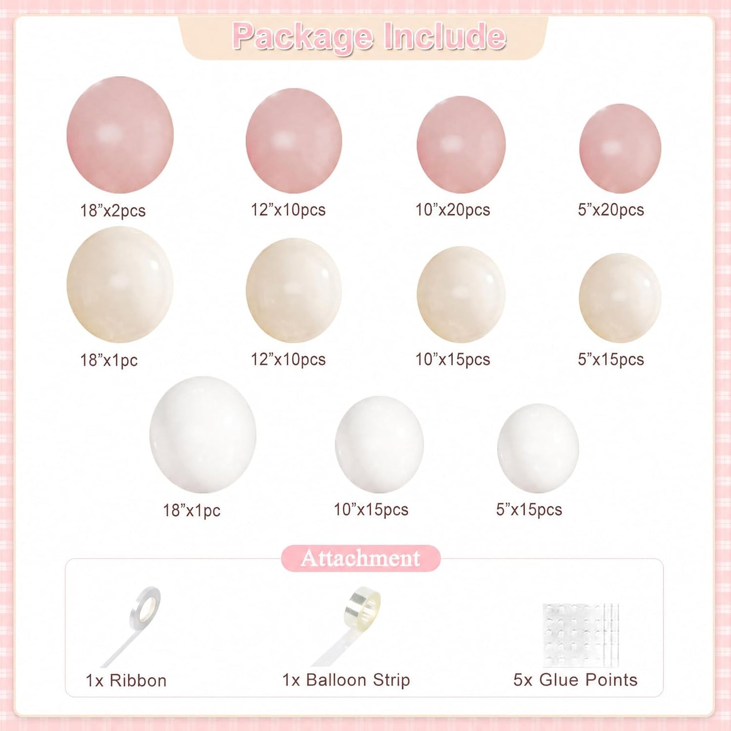SILLY GOOSE PINK BALLOON GARLAND