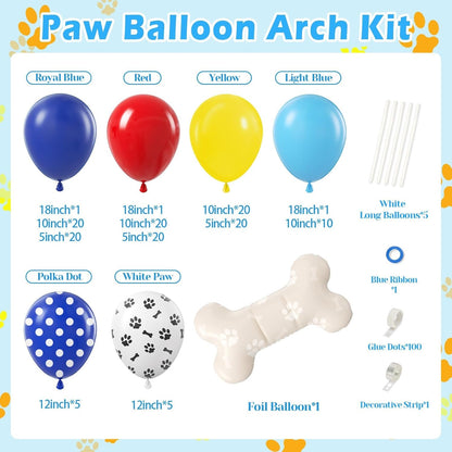 BLUE PAW-P BALLOON GARLAND