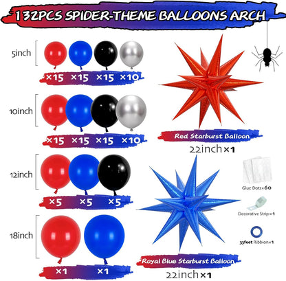 SP!D3R THEME BALLOON GARLAND