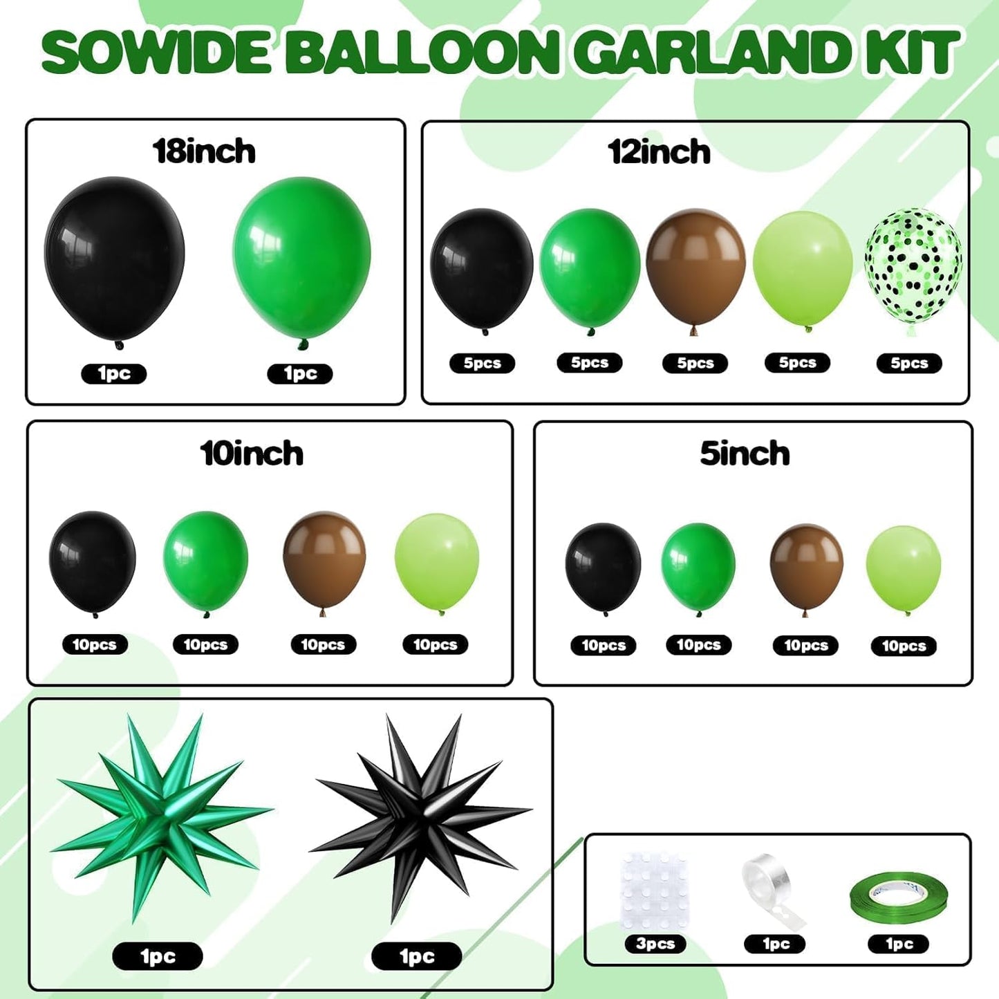 M!N3KR4FT BALLOON GARLAND