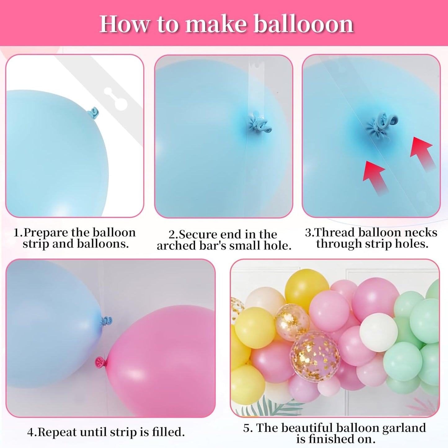 PINK FAIR BALLOON GARLAND
