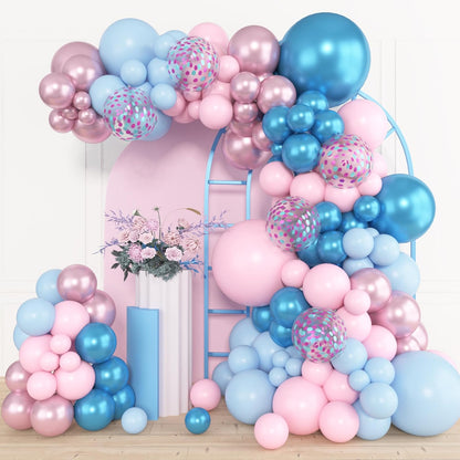 BLUE PRINCESS BALLOON GARLAND