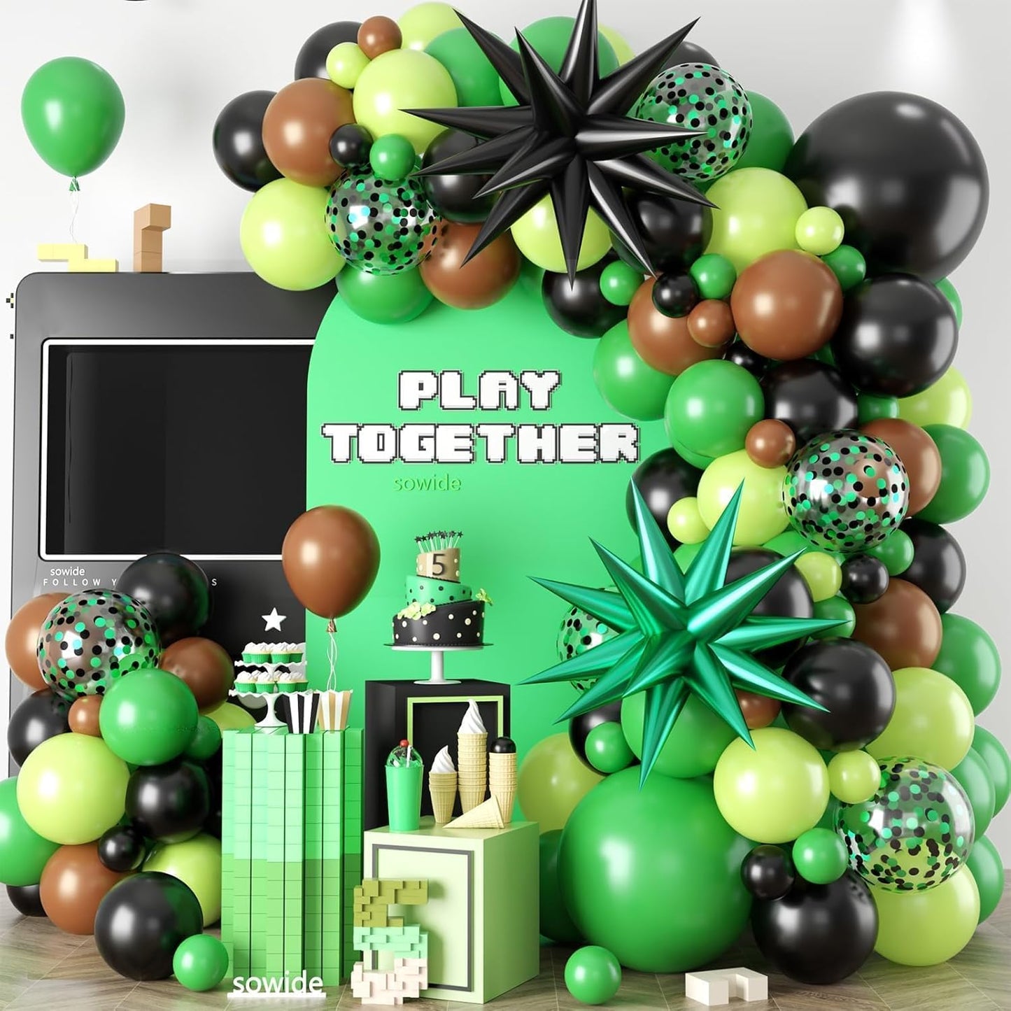 M!N3KR4FT BALLOON GARLAND