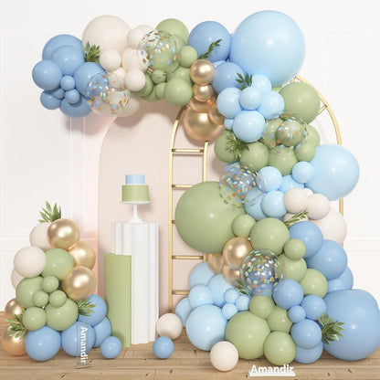 BLUE FAIR BALLOON GARLAND