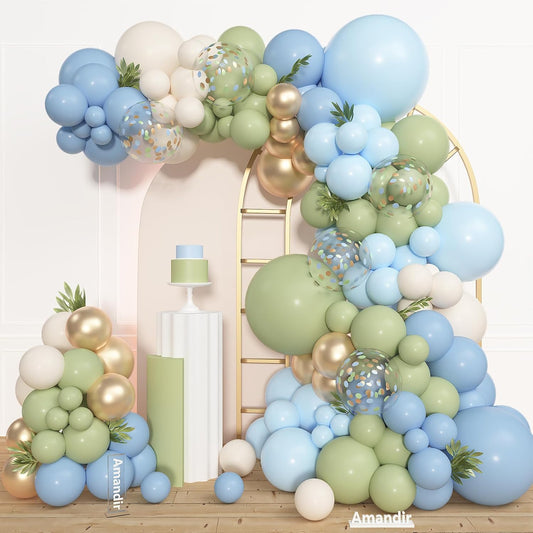 BLUE FAIR BALLOON GARLAND