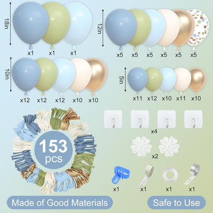 BLUE FAIR BALLOON GARLAND