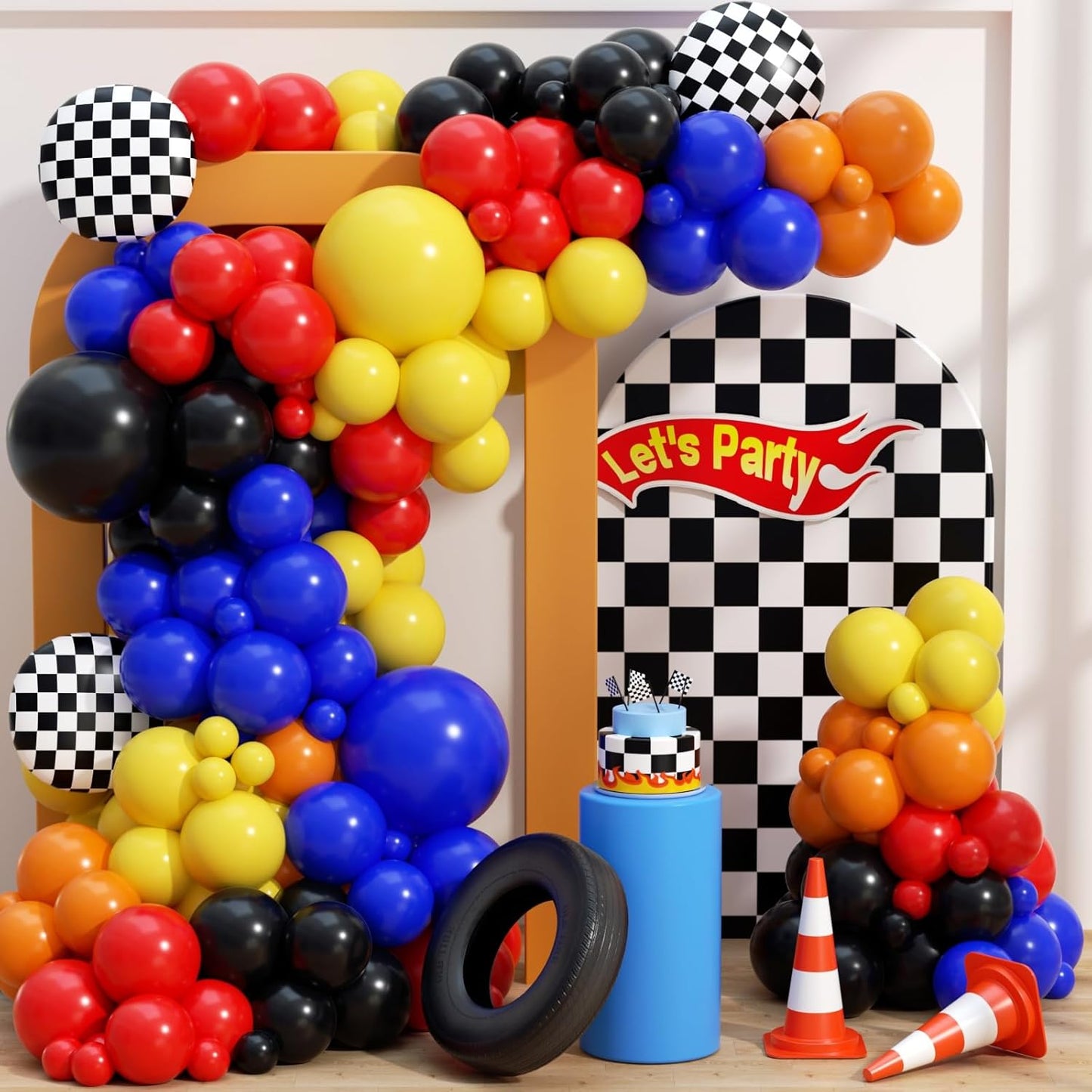 H0T-WH3L BALLOON GARLAND