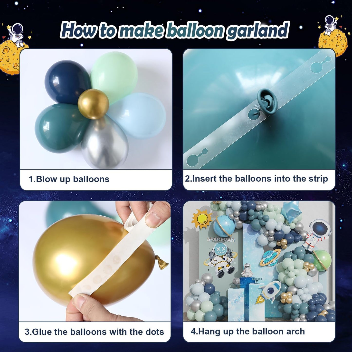 ASTRONAUT BALLOON GARLAND