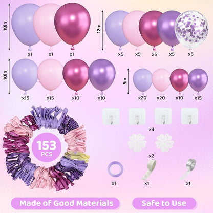 PINK & PURPLE BALLOON GARLAND