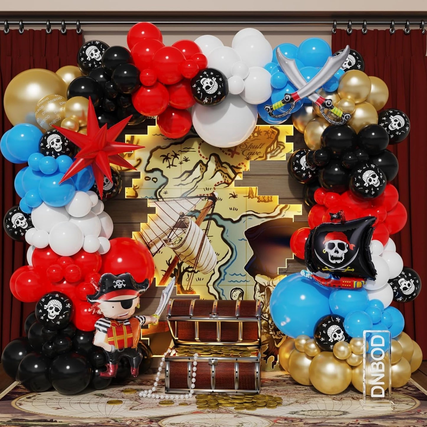 1 P!3C3 BALLOON GARLAND