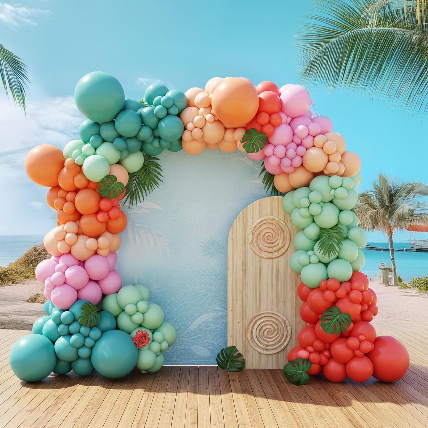 HAWAIIAN THEME BALLOON GARLAND