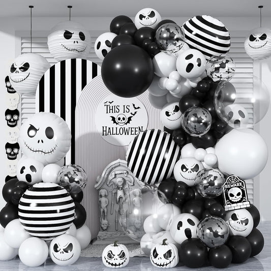 J4CK CHR!STMAS BALLOON GARLAND