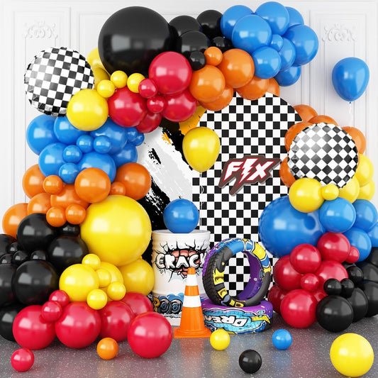 RACE CAR THEME BALLOON GARLAND