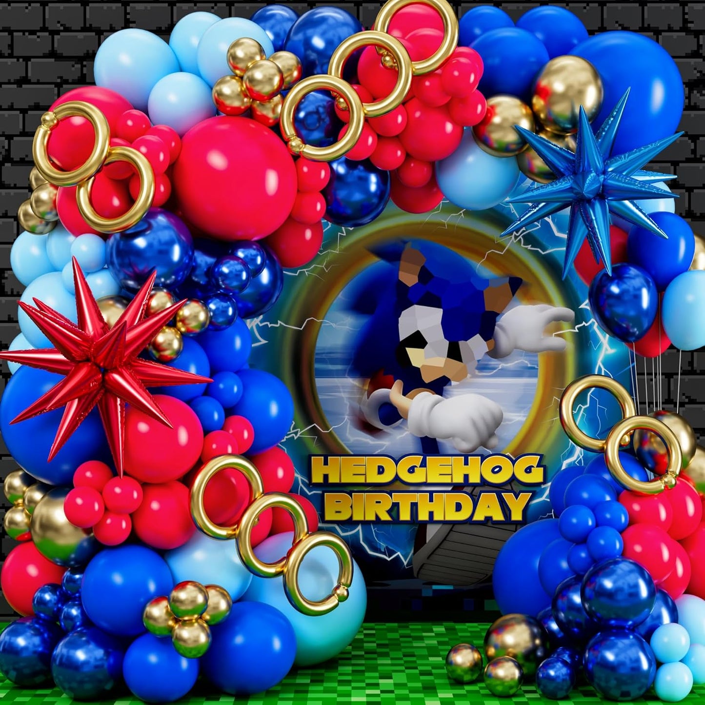 S0N!C THEME BALLOON GARLAND