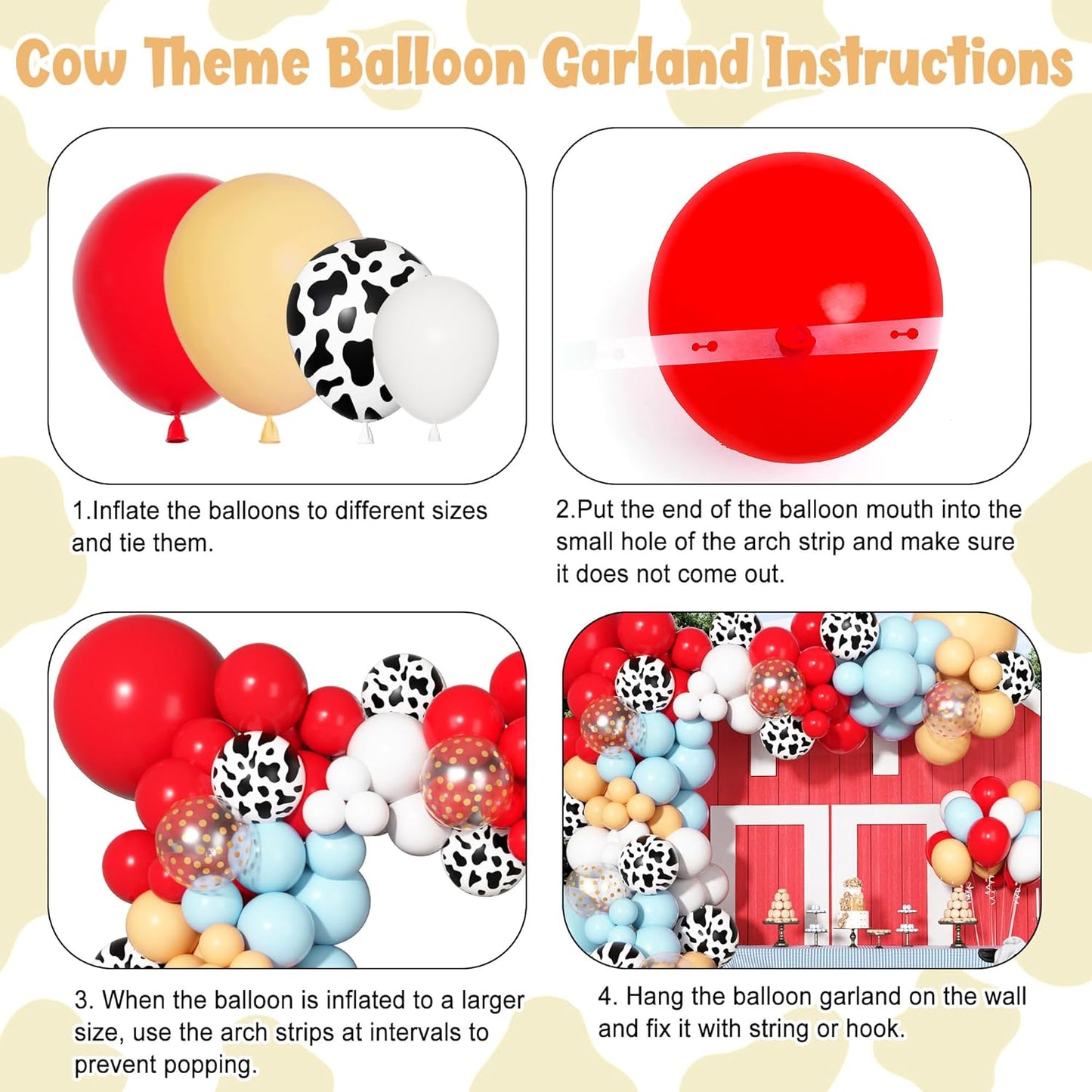 FARM THEME BALLOON GARLAND