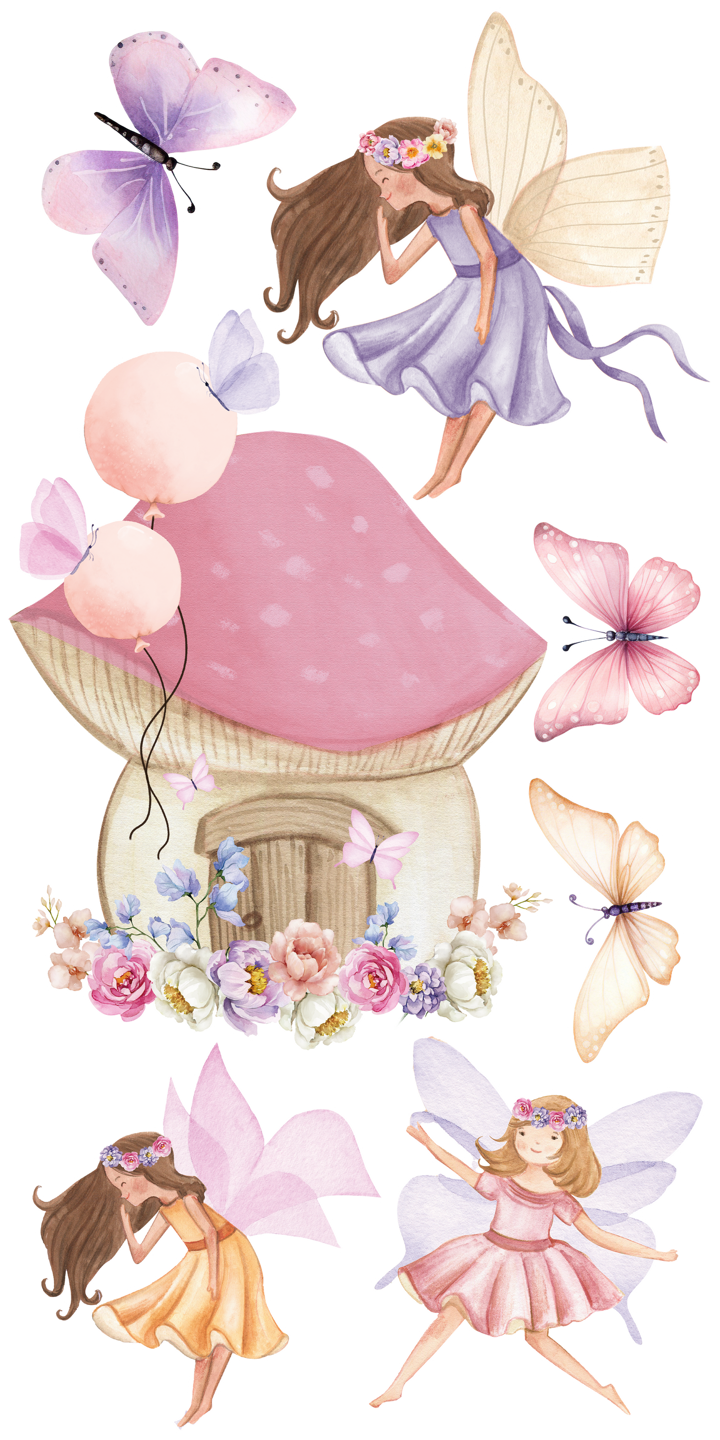 Fairy Theme Party Cut Out Pack