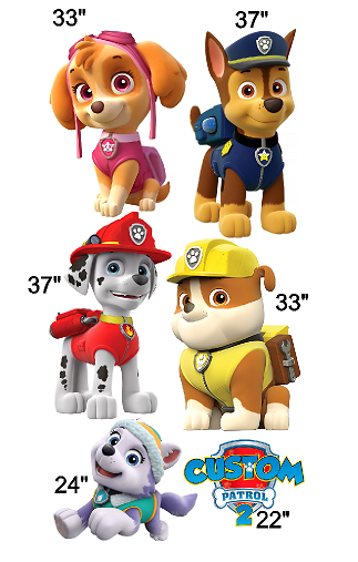 Paw Patrol Theme Party Cut Out Pack