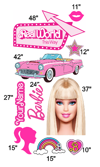 Barbie Theme Party Cut Out Pack