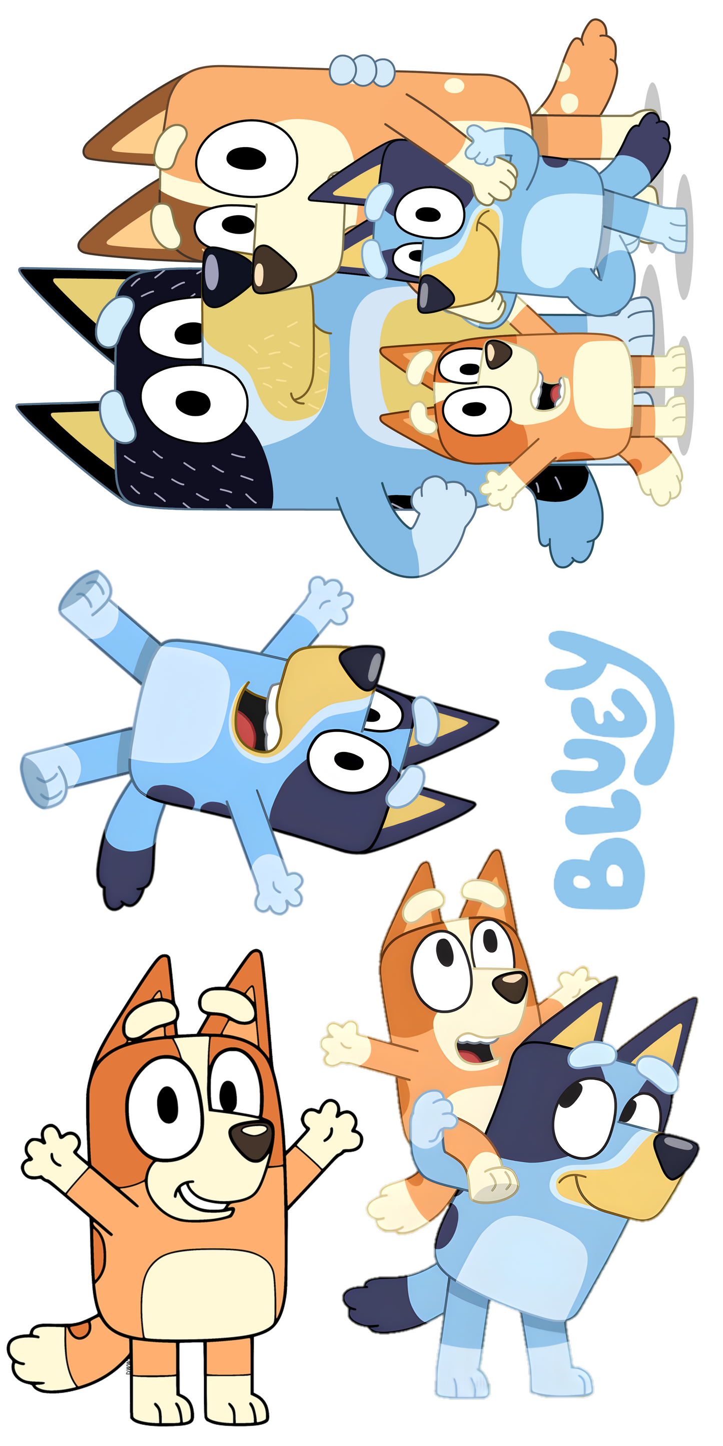 Bluey Theme Party Cutout Pack