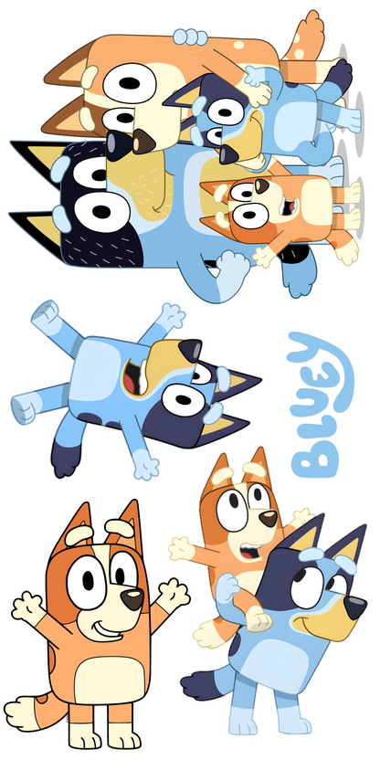 Bluey Theme Party Cutout Pack