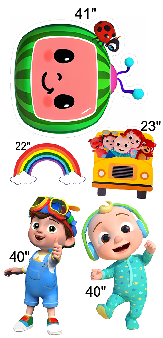 COCOmelon Theme Party Cut Out Pack