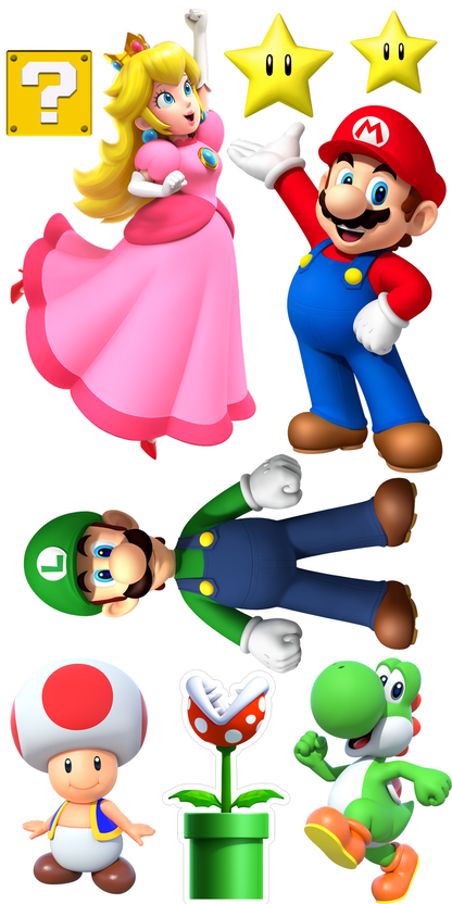 Super Mario Theme Party Cut Out Pack