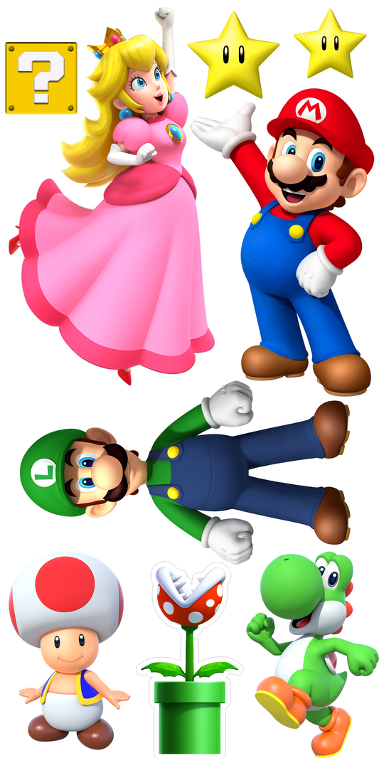 Super Mario Theme Party Cut Out Pack