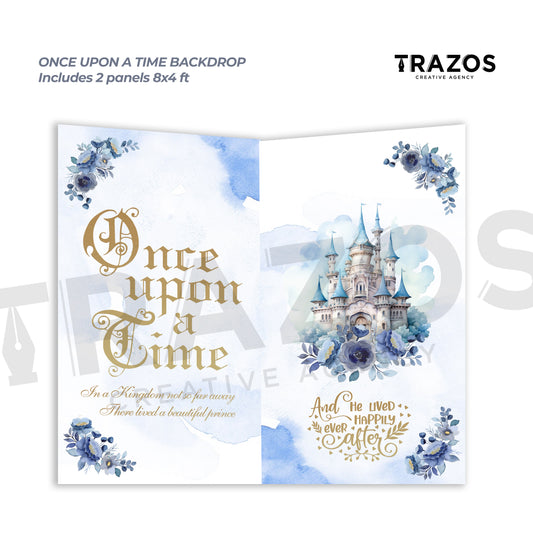 Once Upon a Time Backdrop Blue