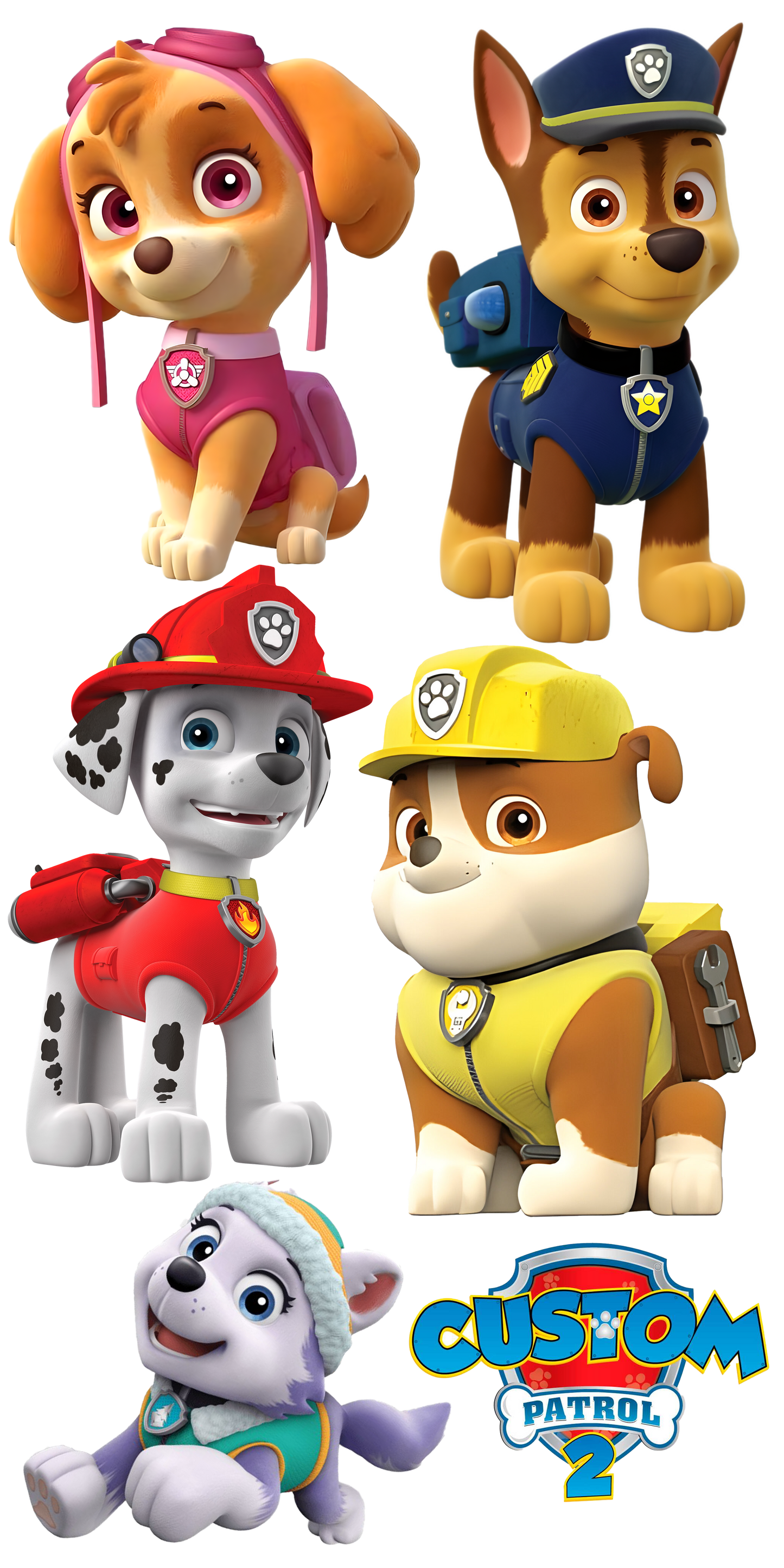 Paw Patrol Theme Party Cut Out Pack