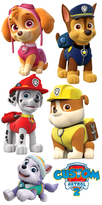 Paw Patrol Theme Party Cut Out Pack